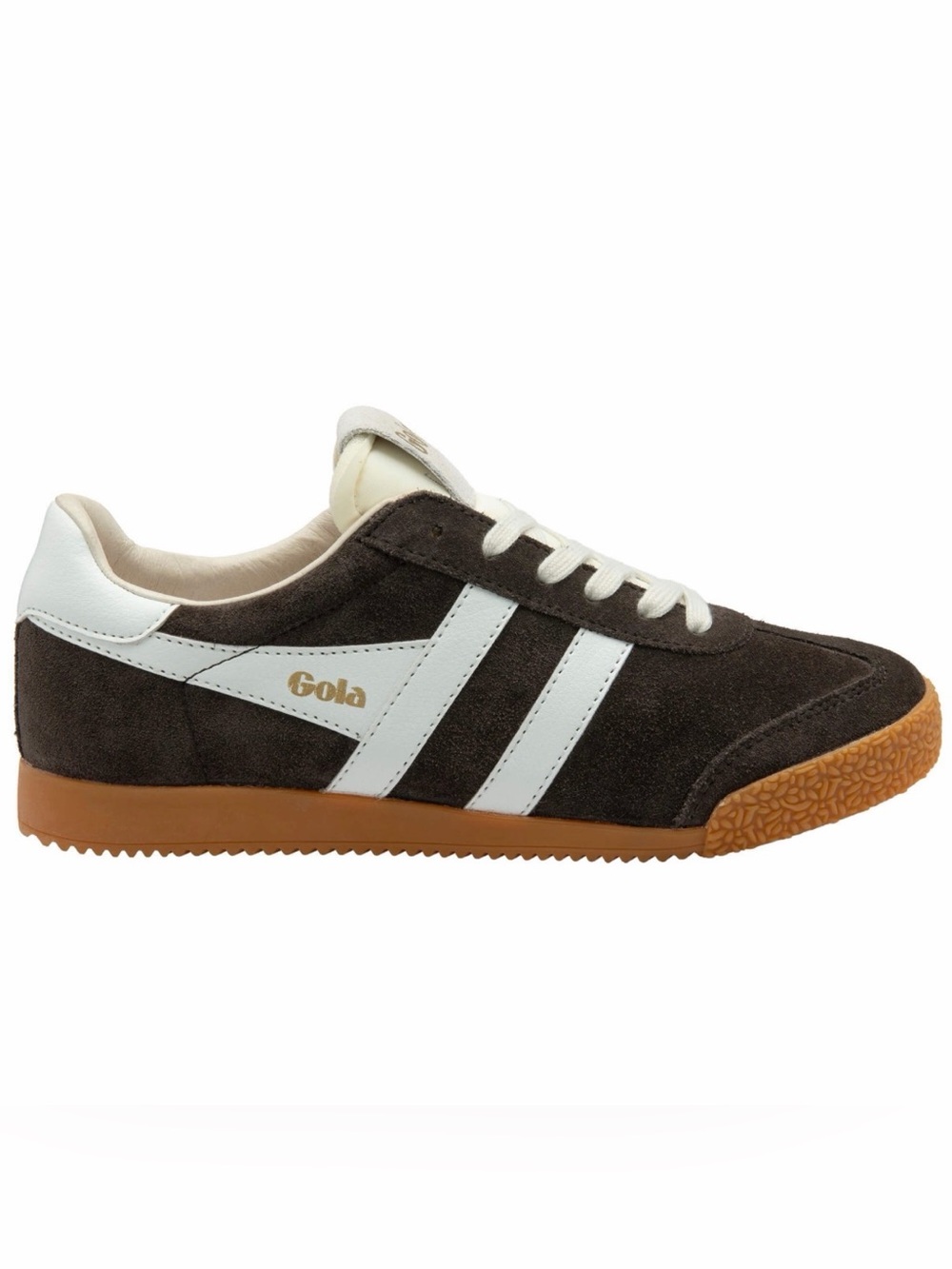 Womens Gola Classics Elan Sneaker - Mocha / White